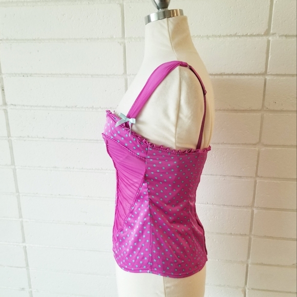 Victoria's Secret Vintage Sexy Little Things Polka Dot Bustier Corset Bra NWT - Picture 4 of 16